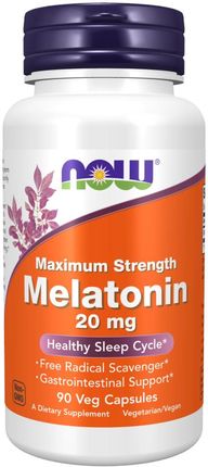 Now Foods Melatonina 20 mg 90 kaps (733739035585)