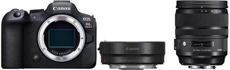 Canon EOS R6 Mark II + adapter Canon EOS R Mount EF-EOS R + Sigma 24-70 mm f/2.8 A DG OS HSM