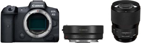 Canon EOS R5 + adapter Canon EOS R Mount EF-EOS R + Sigma A 135mm f/1.8 DG HSM