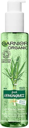 Garnier Organic Lemongrass Gel Wash Żel do mycia twarzy 150ml