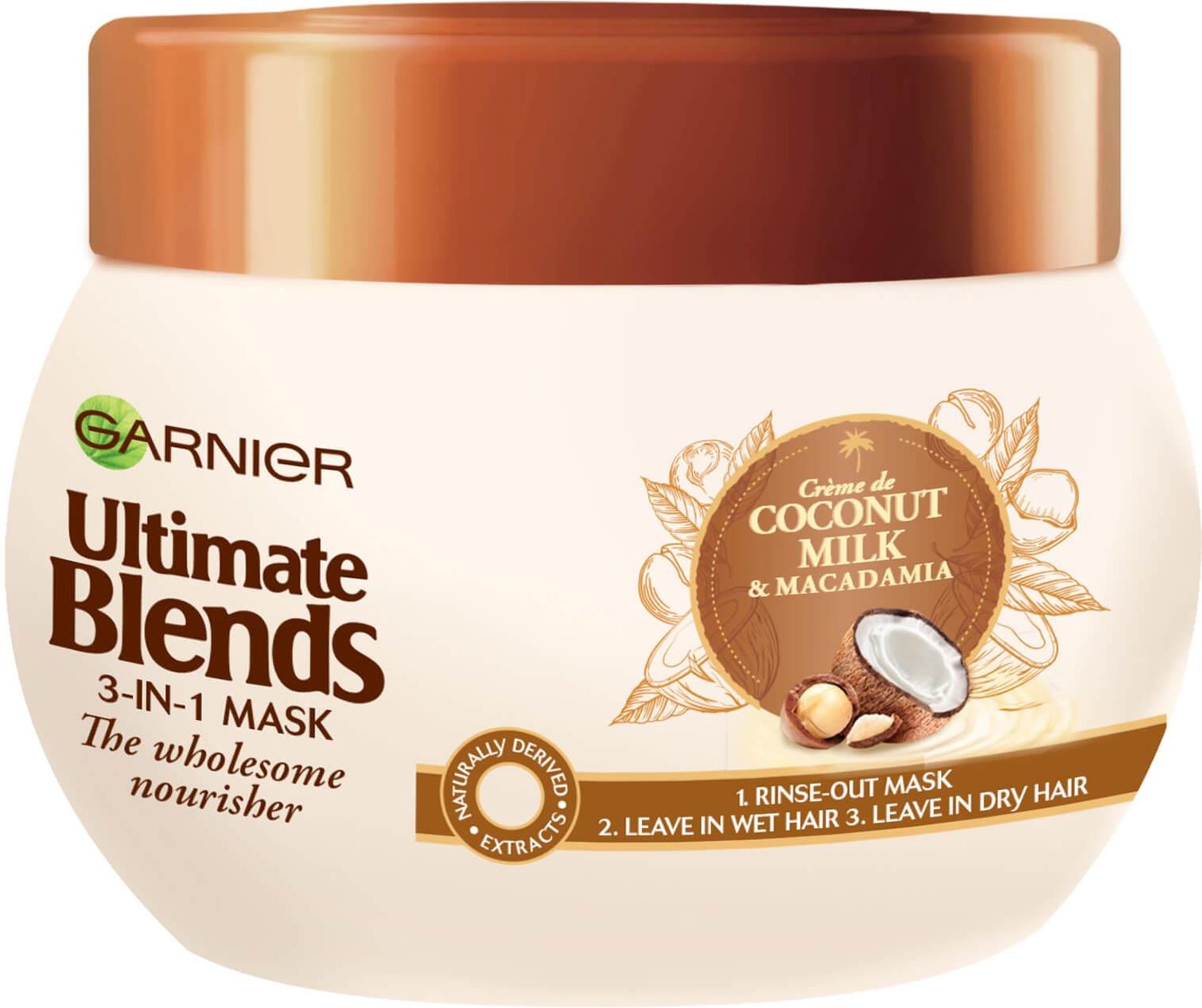 Maska do włosów Garnier Ultimate Blends Coconut Milk Dry Hair Treatment
