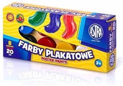 Zdjęcie Farby Plakatowe Astra 8 Kolorów 20Ml. - Mikołów