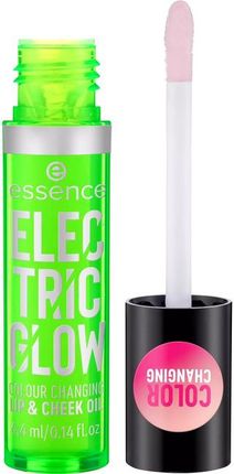 Essence Electric Glow Lip&Cheek Oil Olejek Do Ust I Policzków Zmieniający Kolor 4,4 ml