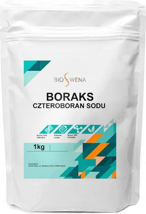 Bioswena Boraks 1Kg Czteroboran Sodu Czysty 99,9% (Bio182)