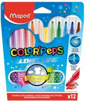Maped Colorpeps Long Life Flamastry 12Szt.