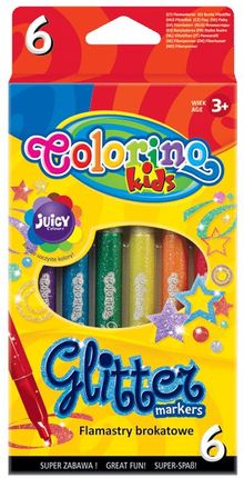 Colorino Flamastry Brokatowe 6 Kolorów