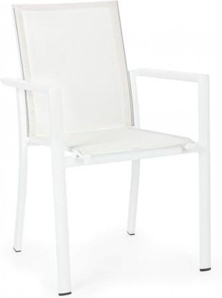 Ogrodowe Krzesło Jadalniane Konnor Białe