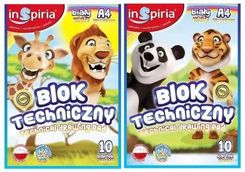 Zdjęcie Inspiria Blok Rysunkowy A4 10K 170G Biały 20Szt - Niepołomice