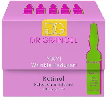 Dr Grandel Yay Wrinkle Reducer Retinol Pop Art Ampułki Wygładzające Zmarszczki 5 x 3 ml