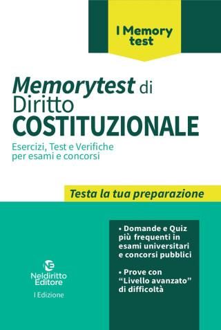 Memorytest Di Diritto Costituzionale. Esercizi, Test E Verifiche Per ...