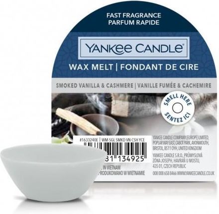 Yankee Candle SMOKED VAILLA & CASHMERE wosk zapachowy 22 g