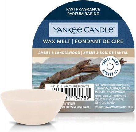 Yankee Candle AMBER & SANDALWOOD wosk zapachowy 22 g
