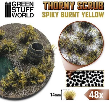 Green Stuff World Thorny Scrubs - Burnt Yellow