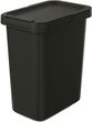 Kosz na śmieci SYSTEMA - czarny recykling Prosperplast