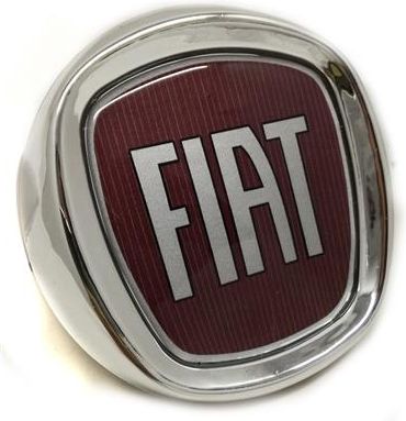 Emblemat logo znaczek Fiat 95mm czerwony