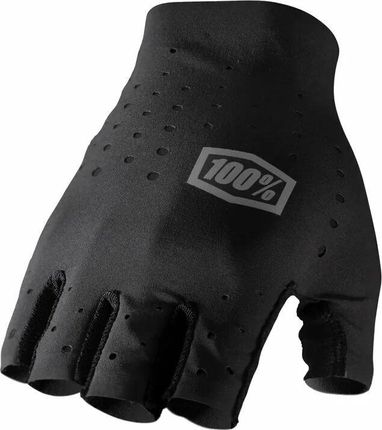1 100% Sling Bike Short Finger Gloves Black