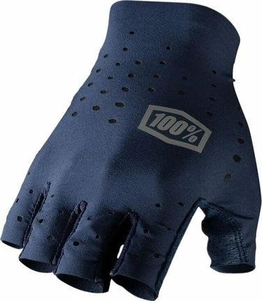 1 100% Sling Bike Short Finger Gloves Navy