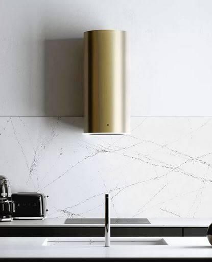 фото Витяжка декоративна Ciarko Tubus Gold Steel (CDP3801ZS)