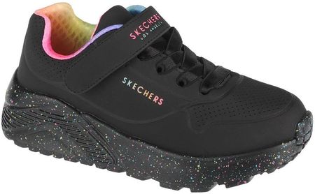 buty sneakers dla dziewczynki Skechers Uno Lite Rainbow Specks 310457L-BKMT