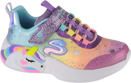 buty sneakers dla dziewczynki Skechers S-Lights Unicorn Dreams 302311L-PRMT