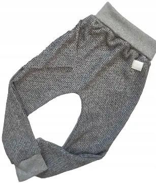 Spodnie z dzianiny swetrowej szare 68