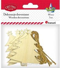 Zdjęcie Titanum Drewniane Zawieszki Choinki 5Szt. - Przecław