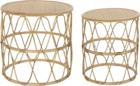 Dkd Home Decor Zestaw Sto W Br Zowy Rattan X X Cm Opinie I Atrakcyjne Ceny Na Ceneo Pl