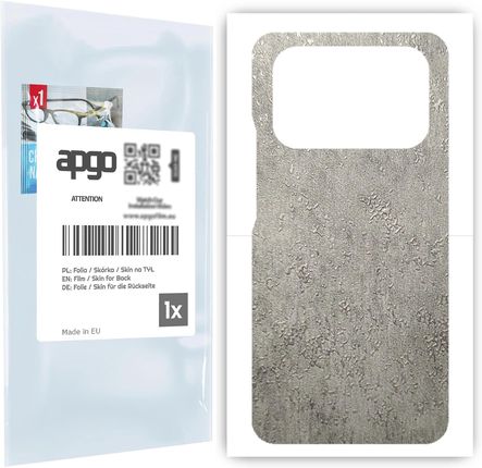Apgo Folia Naklejka Skórka Strukturalna Na Tył Do Xiaomi Mi 11 Ultra Beton Skins
