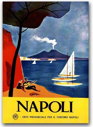 Postertones Plakat Na Lateksie Ścianę Włochy Neapol A1