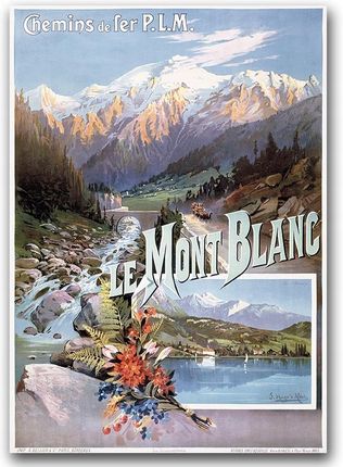 Postertones Plakat Na Płótnie Ścianę Mont Blanc French A2