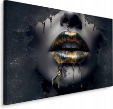 Zdjęcie Muralo Obraz Canvas Kobieca Twarz Abstrakcja Usta 120X80 - Orneta
