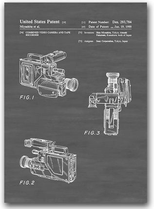 Postertones Stylowy Plakat Kamera Wideo Patent A2