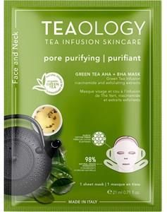 Teaology Pielęgnacja Twarzy Green Tea Aha + Bha Mask Maseczka z Zieloną Herbatą 21 g