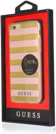 Guess Guhcp6Stgpi Iphone 6/6S Pink Hardcase Ethnic Chic Stripes 3D
