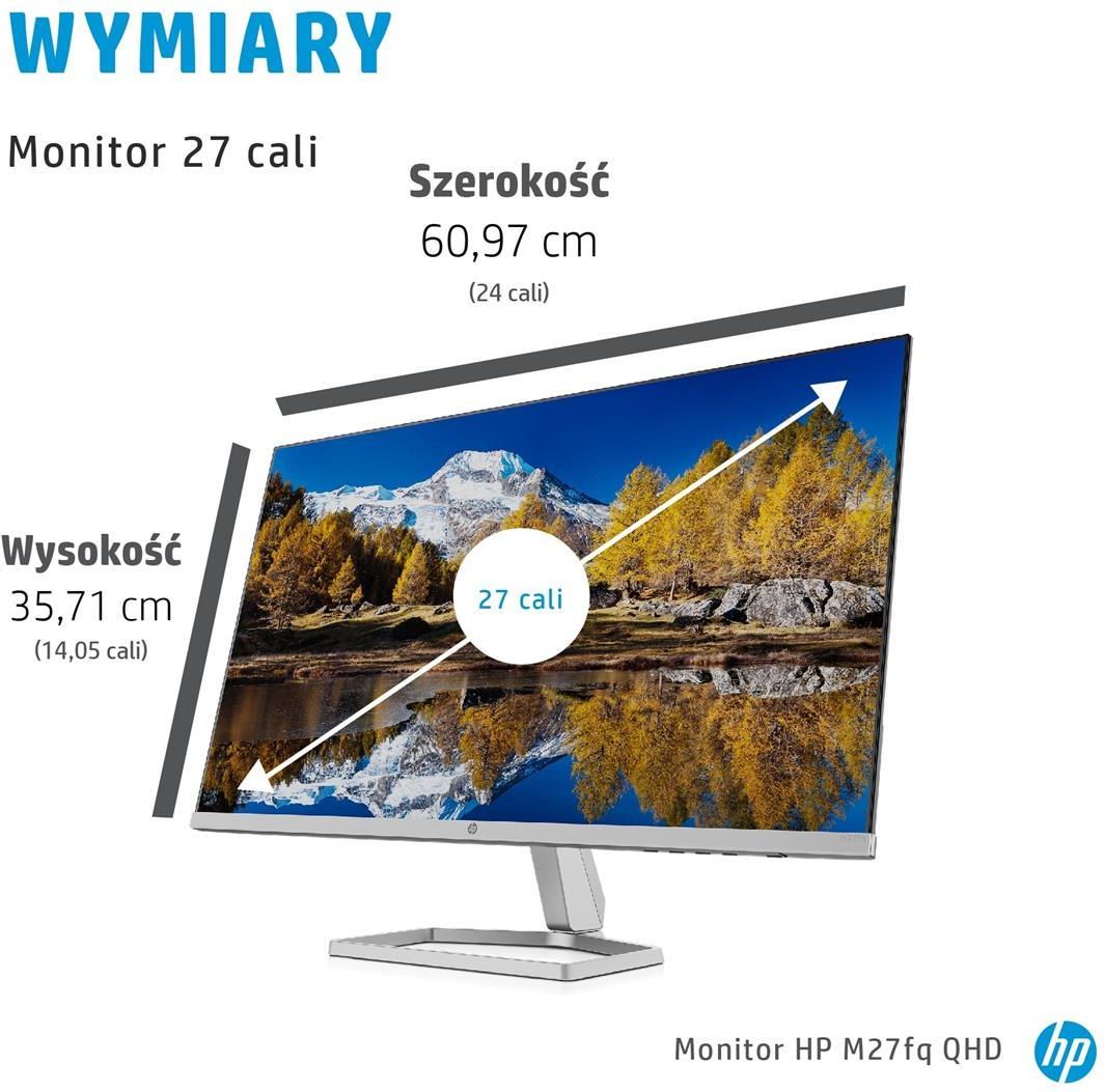 Monitor HP 27 M27fq (2H4B5AA) - Opinie i ceny na Ceneo.pl