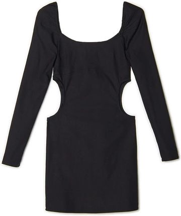 Cropp - Czarna sukienka mini z wycięciami - Czarny