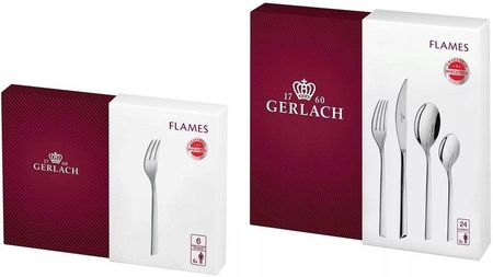 Gerlach Flames Zestaw Sztućców 30El Połysk 6Os
