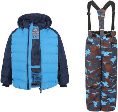 Kombinezon narciarski Color Kids  Ski Jacket + Spodnie Ski pants AOP 10 000 niebieski granat