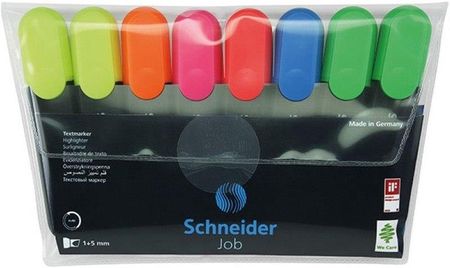 Schneider Zakreślacze Job 8 Kolorów