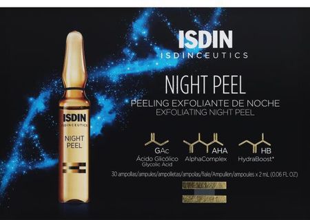 Isdin Isdinceutics Night Peel Złuszczające Serum Na Noc Z Kwasem Glikolowym 30x2 ml