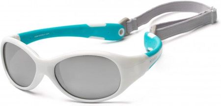 Koolsun okulary flex white aqua 3-6lat 843032