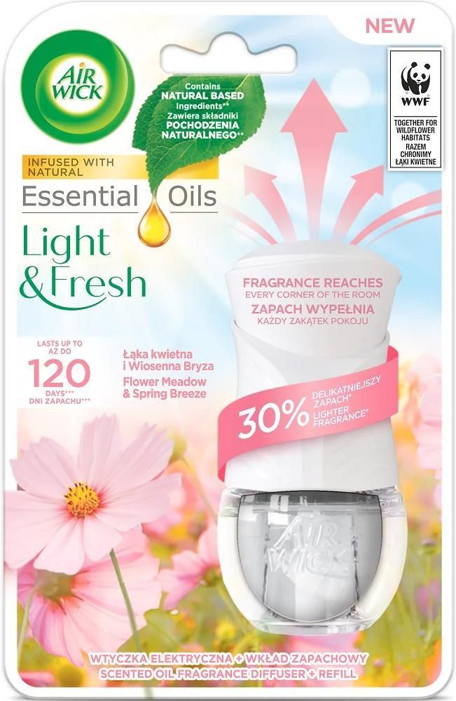 Air Wick Essential Oils wtyczka elektryczna i wkład Łąka Kwietna i