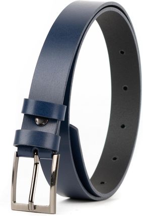 Pasek Dziecięcy Komunijny Granatowy Skóra Naturalna