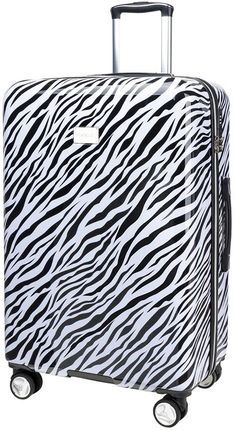 Duża walizka PUCCINI BEVERLY HILLS ABS015A 10 Zebra