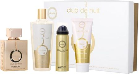 Armaf Club De Nuit Milestone Edp 105Ml + Perfume Body Spray 50Ml + Shower Gel 100Ml + Shampoo 250Ml