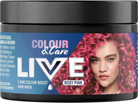 Schwarzkopf Live Colour&Care 5 Minutowa Koloryzująca I Pielęgnująca Maska Do Włosów Rosy Pink 150Ml