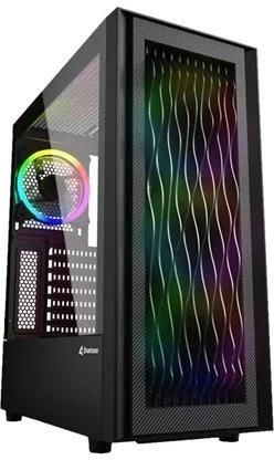 Sharkoon RGB Wave - tower ATX Obudowa komputerowa Czarny (4044951037544)