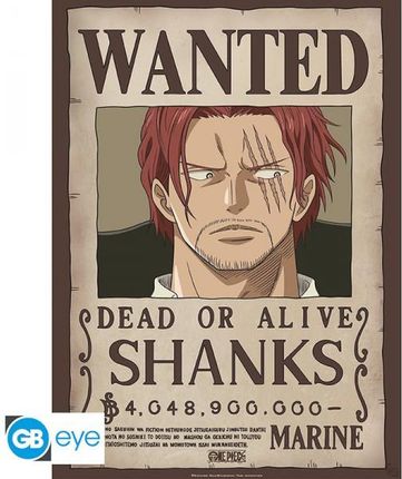 ONE PIECE - plakat Wanted Shanks (52x38)