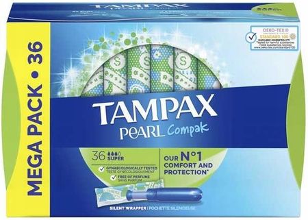 Tampax Tampony Z Aplikatorem Pearl Compak 36 szt.
