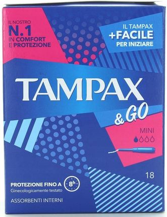 Tampax & Go Mini Tampony Mini 18 Szt.